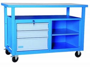 Arbejdsbord med hjul