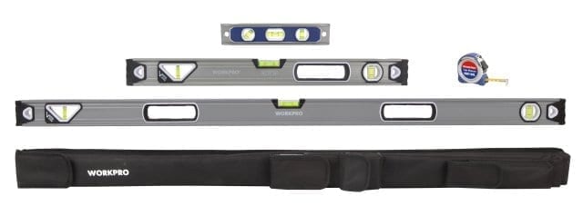 WORKPRO Vaterpas-sæt HEAVY DUTY alu vaterpas